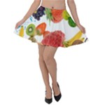 Fruits, Drip, Fruit, Paint, Spring Velvet Skater Skirt