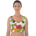 Fruits, Drip, Fruit, Paint, Spring Velvet Crop Top