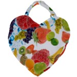 Fruits, Drip, Fruit, Paint, Spring Giant Heart Shaped Tote