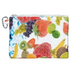 Fruits, Drip, Fruit, Paint, Spring Canvas Cosmetic Bag (XL)