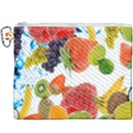 Fruits, Drip, Fruit, Paint, Spring Canvas Cosmetic Bag (XXXL)