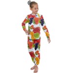 Fruits, Drip, Fruit, Paint, Spring Kids  Long Sleeve Set 