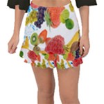 Fruits, Drip, Fruit, Paint, Spring Fishtail Mini Chiffon Skirt