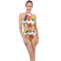 Halter Side Cut Swimsuit 