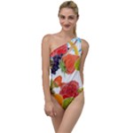 Fruits, Drip, Fruit, Paint, Spring To One Side Swimsuit