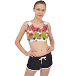 Fruits, Drip, Fruit, Paint, Spring V-Back Sports Bra