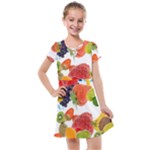 Fruits, Drip, Fruit, Paint, Spring Kids  Cross Web Dress