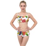 Fruits, Drip, Fruit, Paint, Spring Layered Top Bikini Set