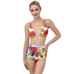 Fruits, Drip, Fruit, Paint, Spring Tied Up Two Piece Swimsuit