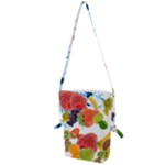 Fruits, Drip, Fruit, Paint, Spring Folding Shoulder Bag