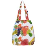 Fruits, Drip, Fruit, Paint, Spring Center Zip Backpack