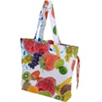 Fruits, Drip, Fruit, Paint, Spring Drawstring Tote Bag