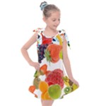 Fruits, Drip, Fruit, Paint, Spring Kids  Tie Up Tunic Dress