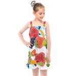 Fruits, Drip, Fruit, Paint, Spring Kids  Overall Dress