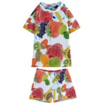 Fruits, Drip, Fruit, Paint, Spring Kids  Swim T-Shirt and Shorts Set