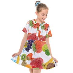 Kids  Short Sleeve Shirt Dress 