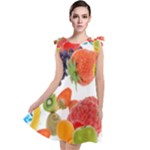 Fruits, Drip, Fruit, Paint, Spring Tie Up Tunic Dress