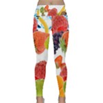 Fruits, Drip, Fruit, Paint, Spring Lightweight Velour Classic Yoga Leggings