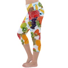 Lightweight Velour Capri Yoga Leggings 