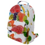 Fruits, Drip, Fruit, Paint, Spring Flap Pocket Backpack (Small)