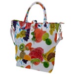 Fruits, Drip, Fruit, Paint, Spring Buckle Top Tote Bag