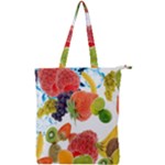 Fruits, Drip, Fruit, Paint, Spring Double Zip Up Tote Bag