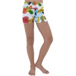 Fruits, Drip, Fruit, Paint, Spring Kids  Lightweight Velour Yoga Shorts