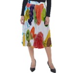 Fruits, Drip, Fruit, Paint, Spring Classic Velour Midi Skirt 