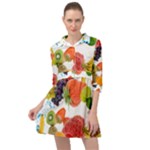 Fruits, Drip, Fruit, Paint, Spring Mini Skater Shirt Dress