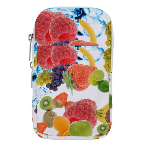 Fruits, Drip, Fruit, Paint, Spring Waist Pouch (Large) from ArtsNow.com