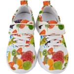 Fruits, Drip, Fruit, Paint, Spring Kids  Velcro Strap Shoes