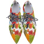 Fruits, Drip, Fruit, Paint, Spring Pointed Oxford Shoes