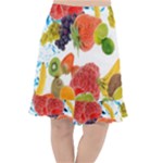 Fruits, Drip, Fruit, Paint, Spring Fishtail Chiffon Skirt