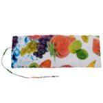 Fruits, Drip, Fruit, Paint, Spring Roll Up Canvas Pencil Holder (S)