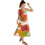 Fruits, Drip, Fruit, Paint, Spring Summer Maxi Dress