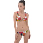 Fruits, Drip, Fruit, Paint, Spring Ring Detail Crop Bikini Set