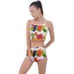 Fruits, Drip, Fruit, Paint, Spring Summer Cropped Co-Ord Set