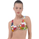 Fruits, Drip, Fruit, Paint, Spring Ring Detail Bikini Top