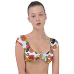 Fruits, Drip, Fruit, Paint, Spring Cap Sleeve Ring Bikini Top