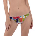 Fruits, Drip, Fruit, Paint, Spring Ring Detail Bikini Bottoms