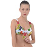 Fruits, Drip, Fruit, Paint, Spring Front Tie Bikini Top