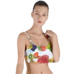 Fruits, Drip, Fruit, Paint, Spring Layered Top Bikini Top 