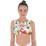 Fruits, Drip, Fruit, Paint, Spring Bandaged Up Bikini Top