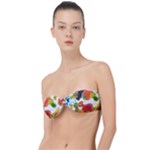 Fruits, Drip, Fruit, Paint, Spring Classic Bandeau Bikini Top 