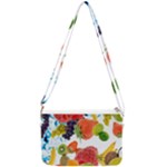 Fruits, Drip, Fruit, Paint, Spring Double Gusset Crossbody Bag