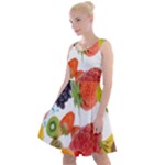 Fruits, Drip, Fruit, Paint, Spring Knee Length Skater Dress