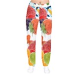 Fruits, Drip, Fruit, Paint, Spring Women Velvet Drawstring Pants