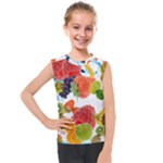 Fruits, Drip, Fruit, Paint, Spring Kids  Mesh Tank Top