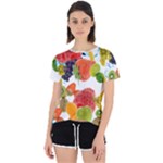 Fruits, Drip, Fruit, Paint, Spring Open Back Sport T-Shirt