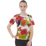 Fruits, Drip, Fruit, Paint, Spring Women s Sport Raglan T-Shirt